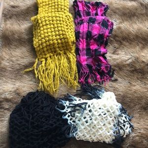 Four scarves two infinity and two regular